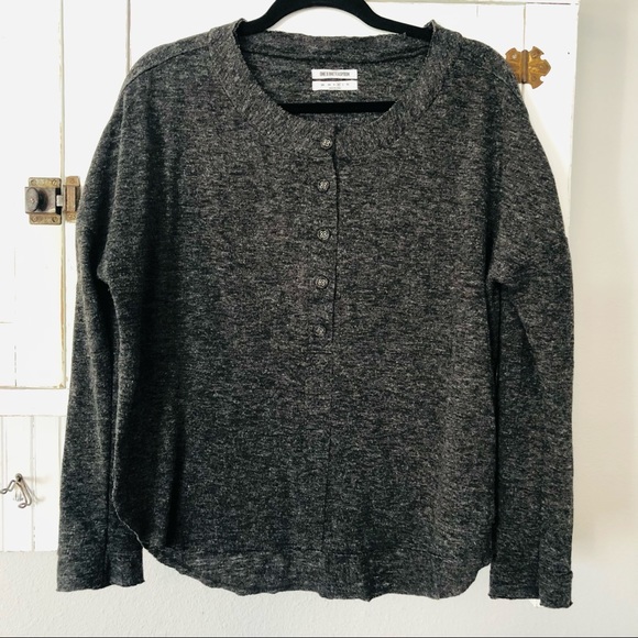 One Teaspoon Reno Marl Chashman Oversize Henley - Picture 2 of 7